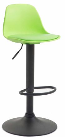 Clp Clp - Taburete Kiel Estructura De Pl&aacute;stico & Asiento De Polipiel Negro Verde