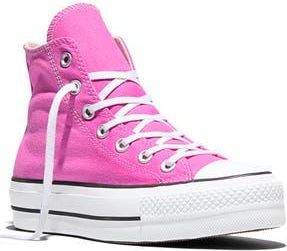 Converse Chuck Taylor All Star Lift High Top Platform Sneaker in Shocking Orchid/White/Black at Nordstrom Rack, Size 6.5