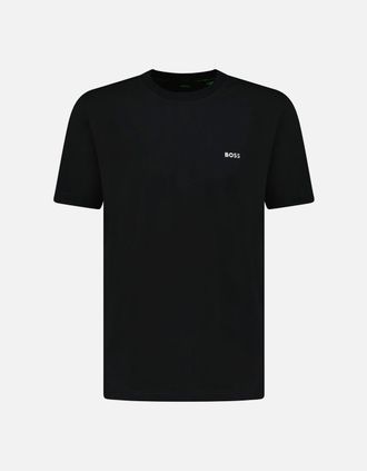 HUGO BOSS Mens Hugo Boss Active Logo-Print T-Shirt Black - Size: 42