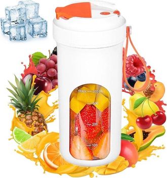 OEM Licuadora Port&aacute;til Para Batidos Y Smoothies, Licuadora Personal De 384 Ml Con Recarga Usb Y 10 Cuchillas, El Gimnasio Y La Cocina (blanca)