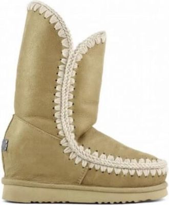 Mou Winterlaarzen - Dames - Winterlaarzen - Beige - 37 EU - Nylon - Schoenen