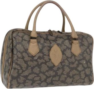 Saint Laurent Pre-owned Handbags, female, Brown, Size: ONE SIZE Pre-owned Vintage Boston Bag