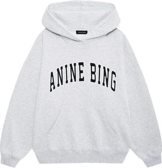 Anine Bing Spencer Sweatshirt - Dames - Hoodies - Grijs - 2XS - Katoen - Hoodies & sweatvesten