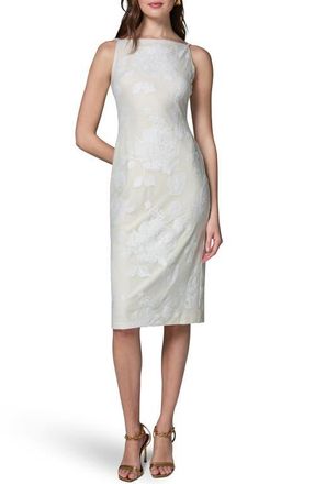 DKNY Beaded Floral Dress in Cream at Nordstrom, Size 10