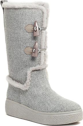 Rocket Dog Atilla Womens Dark Gray Faux Fur Mid-Calf Snow Boots JOBB492