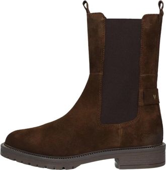 Notre-V Bruine Su&egrave;de Chelsea Laarzen - Dames - Chelseaboots - Bruin - 37 EU - Su&egrave;de - Schoenen