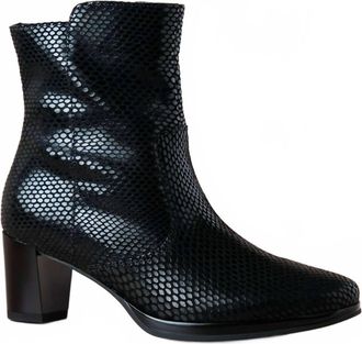 Ara Womens Osmanthus Boots In Black Snake Print