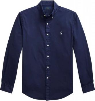 Ralph Lauren Logo Shirt - Heren - Casual Overhemden - Blauw - L - Katoen - Overhemden