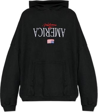 Willy Chavarria Oversized Sweatshirt - Heren - Hoodies - Zwart - M - Hoodies & sweatvesten