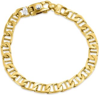 Pompeii3 Mens Marine Link 14k Gold (21gram) or Platinum (35gram) 7.5mm Bracelet 8.5
