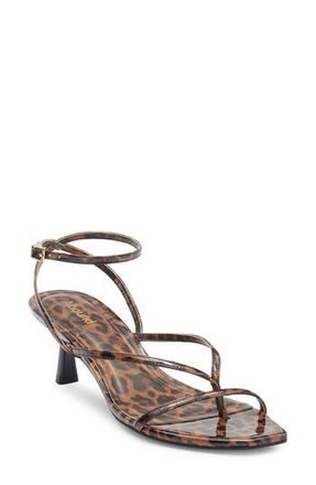 Abound Daniella Ankle Strap Sandal in Brown Dark Leopard at Nordstrom Rack, Size 11