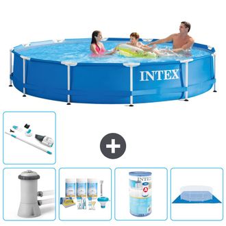 Intex Piscina Con Estructura Redonda - 366x76 Cm - 8-piezas S31776