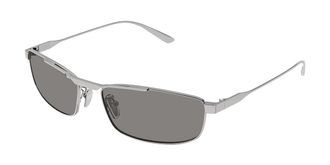 Balenciaga BB0451S 003 Mens Sunglasses Silver Size 61