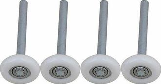 OEM Juego De 4 Rodillos De Nailon Sellados Con Rodamientos De Bolas Para Puerta De Garaje Con V&aacute;stago De 115 Mm
