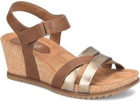 S&ouml;fft Talia Wedge Sandal in Mocha/Bronze at Nordstrom Rack, Size 6.5