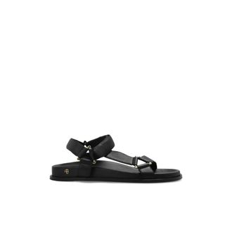 Anine Bing Flat Sandals, female, Black, Size: 11 US Jess Sandals