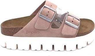 Birkenstock Arizona PAP Chunky Narrow Fit - Dames - Sandalen - Roze - 36 EU - Leer - Schoenen