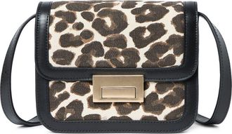 Loeffler Randall Desi Crossbody Bag in Black/Leopard at Nordstrom Rack