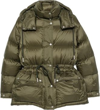 Moncler Green Quilted Hood Jacket