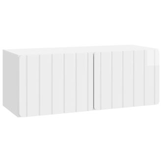 vidaXL Mueble Para Tv De Pared Brillante 78,5 X 31 X 30 Cm Vidaxl