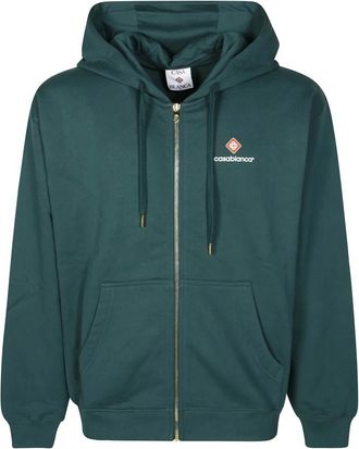 Casablanca Hoodies & sweatvesten, Heren, Groen, M, Windbreaker Jacket