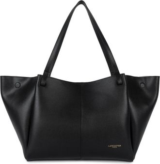 Lancaster Sac cabas &eacute;paule L Sierra Haus - Dames - Shoppers - Zwart - ONE Size - Leer - Tassen
