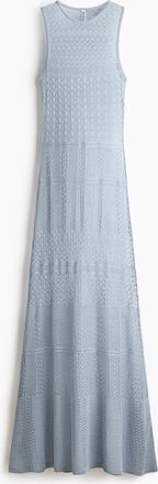 H&M Maxikleid im H&auml;kellook - Blue