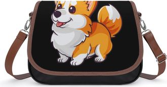 Generic Corgi Crossbody Bags for Women Shoulder Messenger Bag Purse Handbags