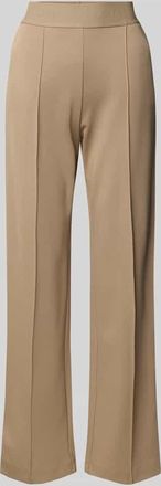 Christian Berg Stoffhose mit elastischem Bund in Taupe, Größe 34