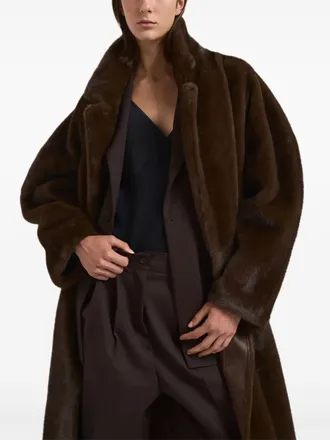 S.W.O.R.D 6.6.44 buttoned coat - women - Polyester - 38 - Brown