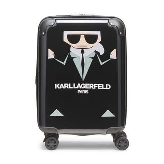 Karl Lagerfeld Karl In A Box 21 Carry On Upright Suitcase in Black at Nordstrom, Size Small