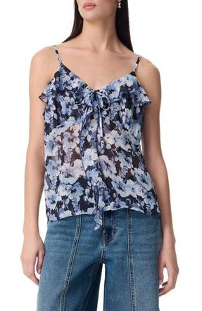 Robert Rodriguez Justine Cascading Ruffle Chiffon Camisole in Wild Wind at Nordstrom Rack, Size X-Small