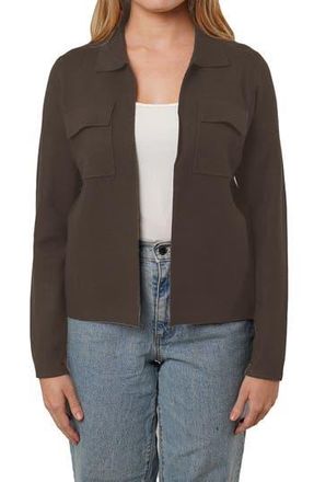 Cyrus Open Front Knit Cardigan in Hickory Brown at Nordstrom Rack, Size X-Small