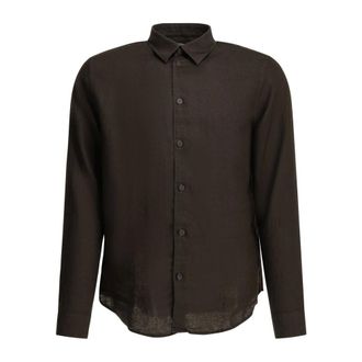 Nn.07 Hombre, Camisas, Marr&oacute;n, Talla: S