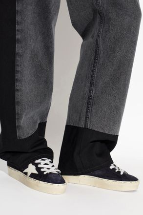 Golden Goose Hi Star Classic With List Sports Shoes, Womens, Black