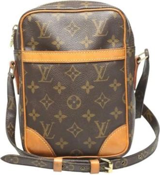 Louis Vuitton Tweedehands Canvas Louis Vuitton tassen - Dames - Vintage Schoudertas - Bruin - ONE Size - Vintage