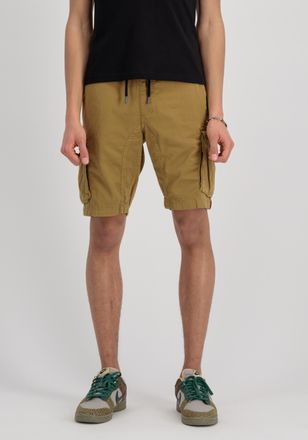 Alpha Industries Shorts ALPHA INDUSTRIES Cotton Twill Jogger Short, Herren, Gr. XXL, Normalgr&ouml;ssen, gr&uuml;n (khaki), Obermaterial: 98% Baumwolle, 2% Elastan, Hosen Shorts