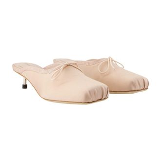 Simone Rocha Womens Pointe Mules - Simone Rocha Synthetic Beige Shoes