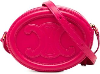 Celine Pre-owned Celine Small Calfskin Cuir Triomphe Oval Crossbody Ladies D5OKOFT27MV59G9W