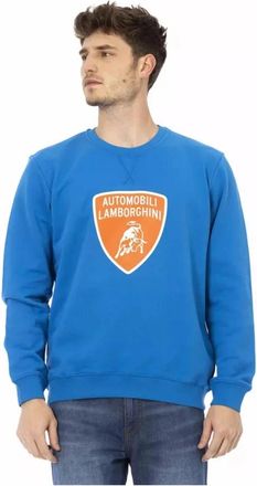 Automobili Lamborghini Sweatshirts - Heren - Sweatshirts - Blauw - 2XL - Katoen - Hoodies & sweatvesten