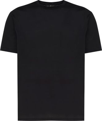 John Galliano Katoenen T-shirt met ronde kraag - Zwart