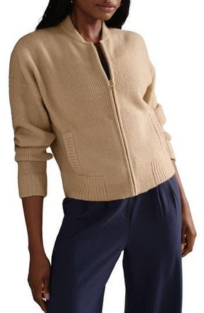 Rhone Westside Zip Cardigan in Camel Tan at Nordstrom Rack, Size Large