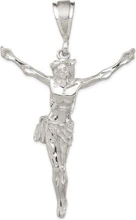 Diamond2Deal Sterling Silver Corpus (Crucified Christ) Pendant
