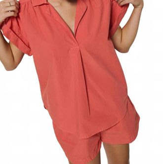 Nation Ltd Elliot T-Shirt In Coral Kiss