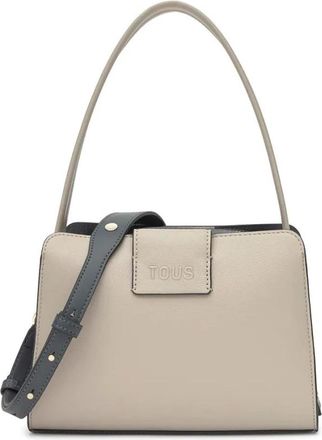 Tous Tous, Tassen, Dames, Beige, ONE Size, Leer, Kaos Icon