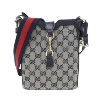 Gucci Pre-owned GG Canvas Shoulder Bag - Dames - Pre-owned - Blauw - Maat: ONE Size Leer