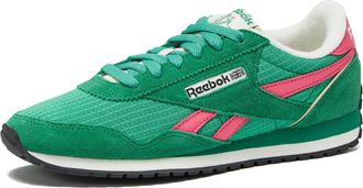 Reebok Womens Classic Az Legacy Sneakers, Casual Athletic Shoes, Upgrade Green/Upgrade Green/Passion Pink, 5.5 UK