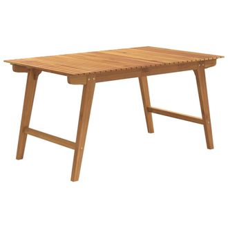 vidaXL Mesa De Jard&iacute;n Madera Maciza De Acacia 150x90x75 Cm Vidaxl