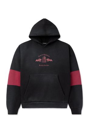 Willy Chavarria Casa de Chavarria Printed Cotton-Jersey Hoodie