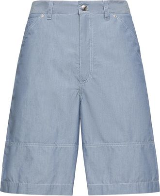 Moncler Moncler Chambray Cargo Shorts, Men, Blue, Size: 48